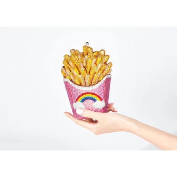 Judith Leiber Designer Judith Leiber French Fries Rainbow Bag - Judith Leiber Crystal Clutch - Luxury Evening Bag - Shop at Coveti