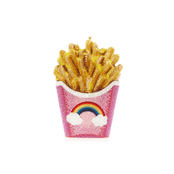 Judith Leiber Designer Judith Leiber French Fries Rainbow Bag - Judith Leiber Crystal Clutch - Luxury Evening Bag - Shop at Coveti