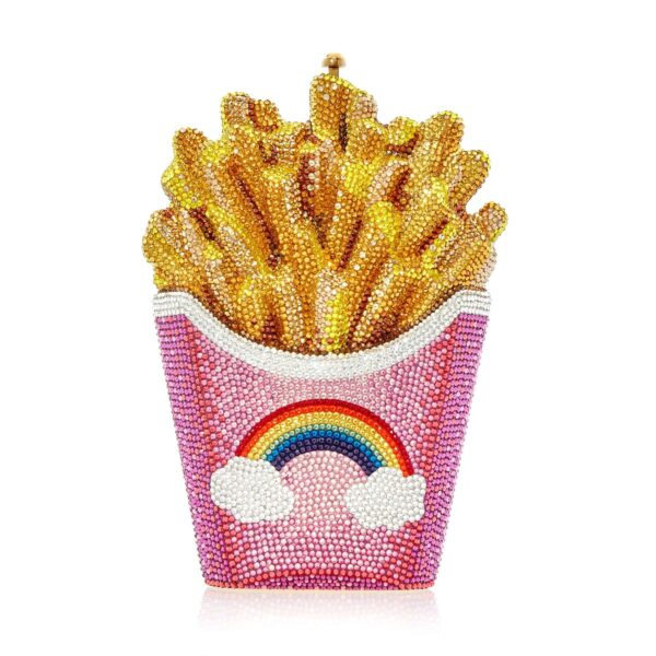 Judith Leiber Designer Judith Leiber French Fries Rainbow Bag - Judith Leiber Crystal Clutch - Luxury Evening Bag - Shop at Coveti