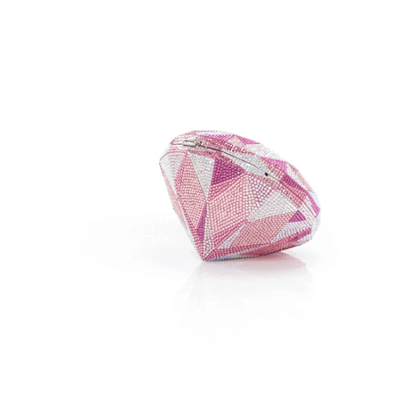 Judith Leiber Diamond Pink - Judith Leiber Crystal Clutch - Luxury Evening Bag - Shop at Coveti