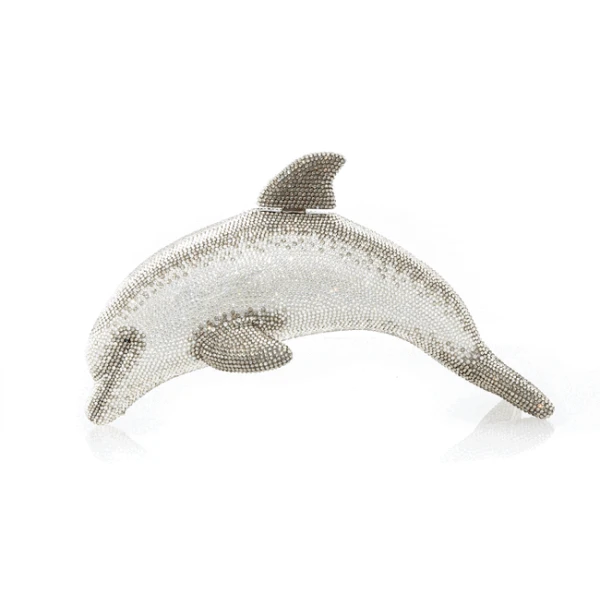 Judith Leiber Dolphin Phin - Judith Leiber Crystal Clutch - Luxury Evening Bag - Shop at Coveti