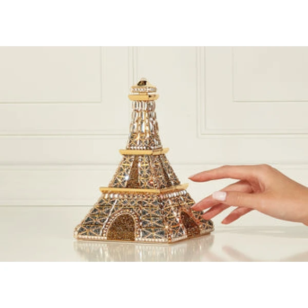 Judith Leiber Eiffel Tower Bonne Nuit - Judith Leiber Crystal Clutch - Luxury Evening Bag - Shop at Coveti