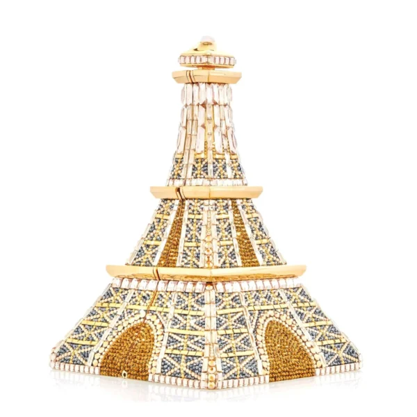 Judith Leiber Eiffel Tower Bonne Nuit - Judith Leiber Crystal Clutch - Luxury Evening Bag - Shop at Coveti