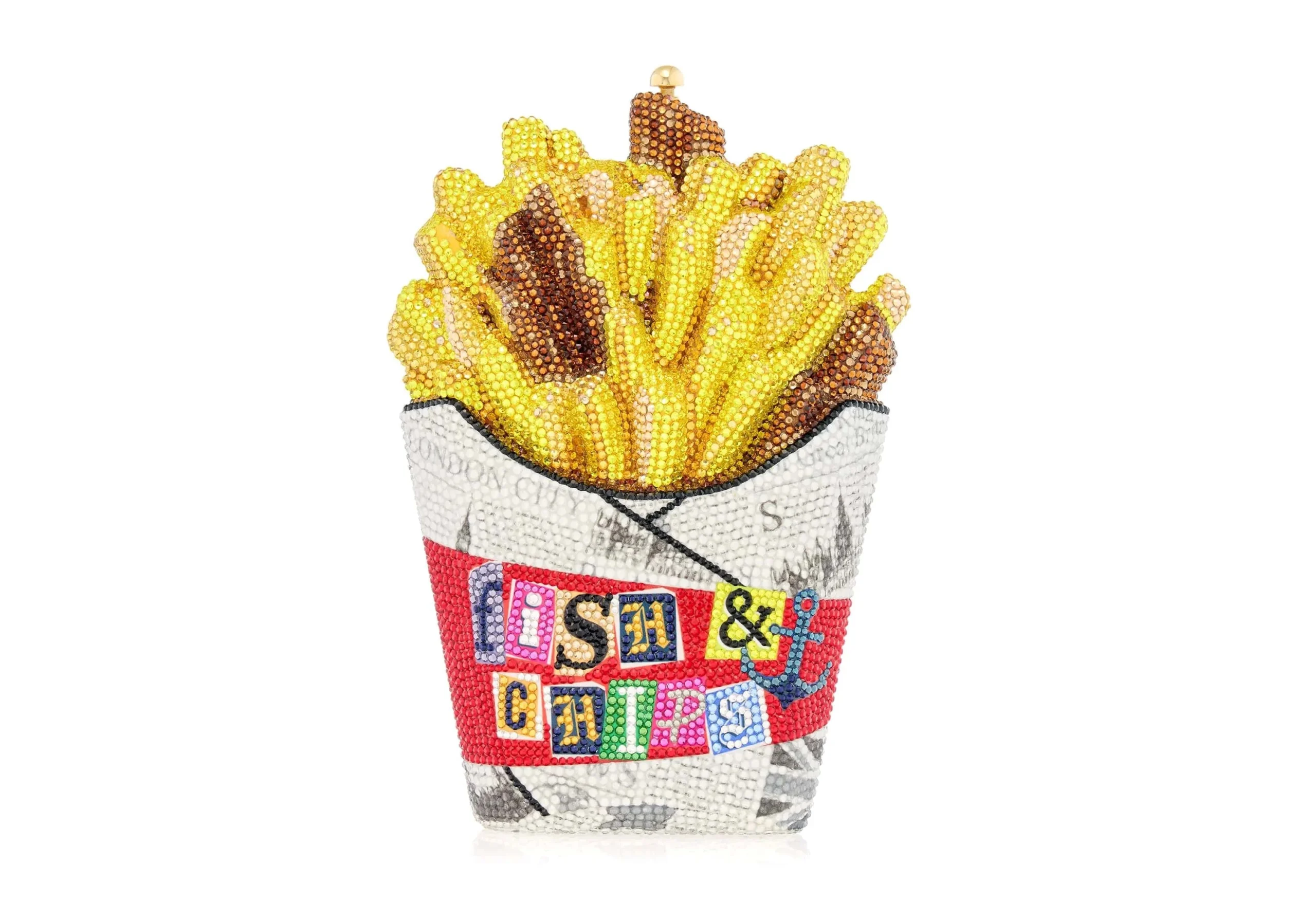 Judith Leiber French Fries Fish And Chips - Judith Leiber Crystal Clutch - Luxury Evening Bag - Shop at Coveti Judith Leiber French Fries Fish And Chips - Judith Leiber Crystal Clutch - Luxury Evening Bag - Shop at Coveti