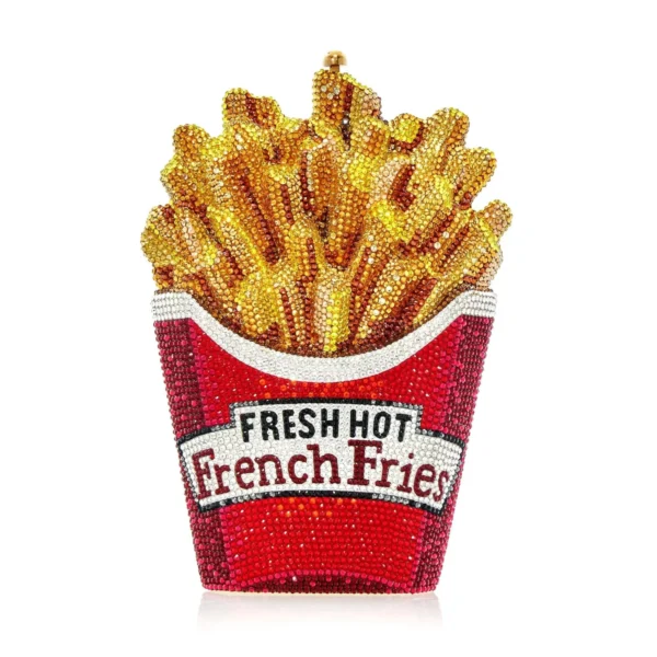 Judith Leiber French Fries Fresh And Hot - Judith Leiber Crystal Clutch - Luxury Evening Bag - Shop at Coveti