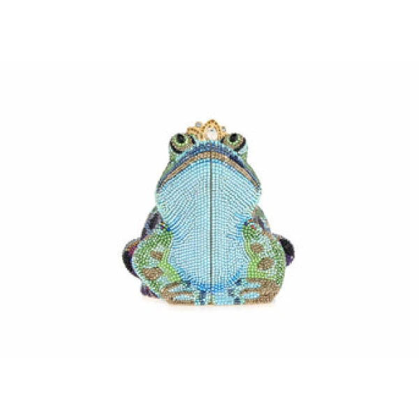 Judith Leiber Frog Prince Charming - Judith Leiber Crystal Clutch - Luxury Evening Bag - Shop at Coveti