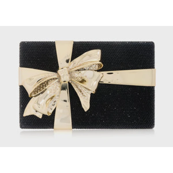 Judith Leiber Gift Box Surprise Black - Judith Leiber Crystal Clutch - Luxury Evening Bag - Shop at Coveti