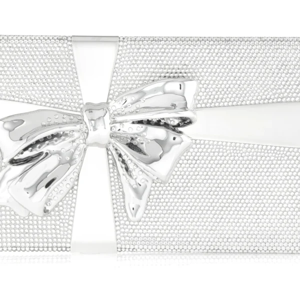 Judith Leiber Gift Box Surprise Silver - Judith Leiber Crystal Clutch - Luxury Evening Bag - Shop at Coveti