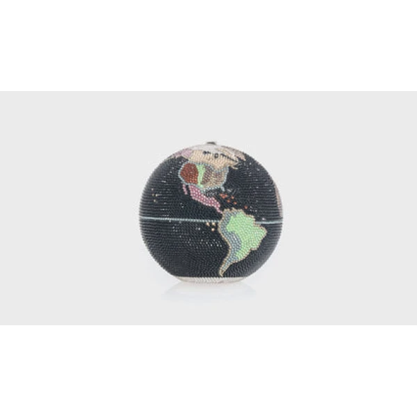Judith Leiber Globe Hayden Planetarium Black - Judith Leiber Crystal Clutch - Luxury Evening Bag - Shop at Coveti