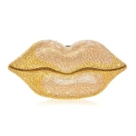 Judith Leiber Hot Lips Gold - Judith Leiber Crystal Clutch - Luxury Evening Bag - Shop at Coveti