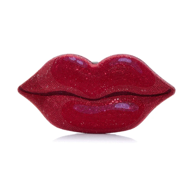 Judith Leiber Hot Lips Red - Judith Leiber Crystal Clutch - Luxury Evening Bag - Shop at Coveti