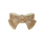 Judith Leiber Just For You Bow Gold Designer Clutch - Judith Leiber Crystal Clutch - Luxury Evening Bag - Shop at Coveti