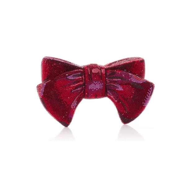 Judith Leiber Just For You Bow Red - Judith Leiber Crystal Clutch - Luxury Evening Bag - Shop at Coveti