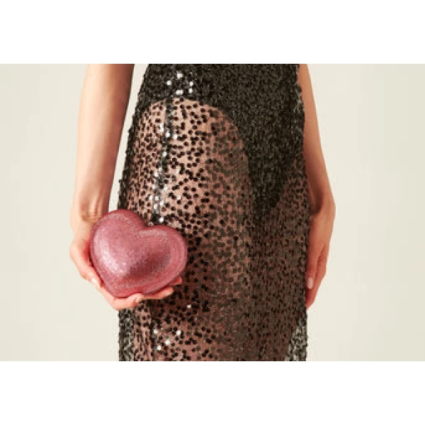 Judith Leiber L'Amour Petit Coeur Pink - Judith Leiber Crystal Clutch - Luxury Evening Bag - Shop at Coveti