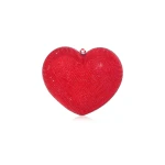 Judith Leiber L'Amour Petit Coeur Red - Judith Leiber Crystal Clutch - Luxury Evening Bag - Shop at Coveti