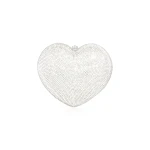 Judith Leiber L'Amour Petit Coeur Silver - Judith Leiber Crystal Clutch - Luxury Evening Bag - Shop at Coveti
