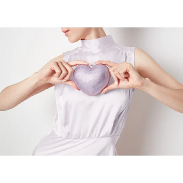 Judith Leiber L'Amour Petit Coeur Violet - Judith Leiber Crystal Clutch - Luxury Evening Bag - Shop at Coveti