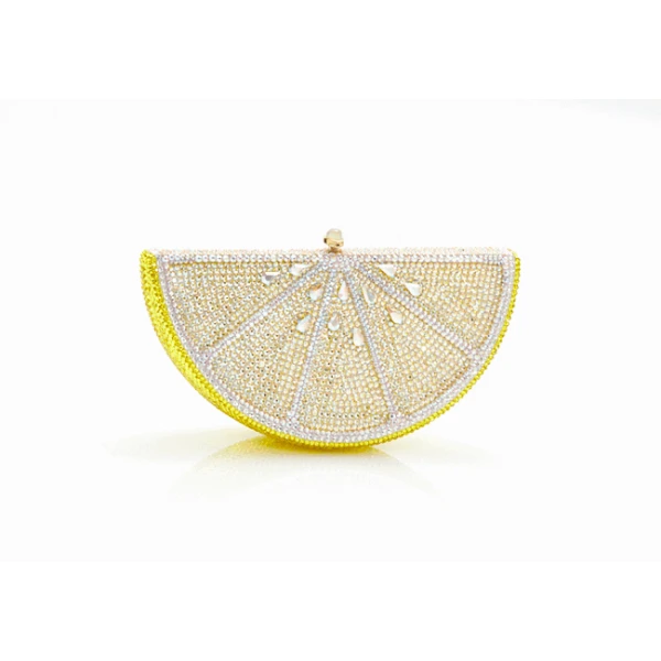Judith Leiber Lemon Slice - Judith Leiber Crystal Clutch - Luxury Evening Bag - Shop at Coveti