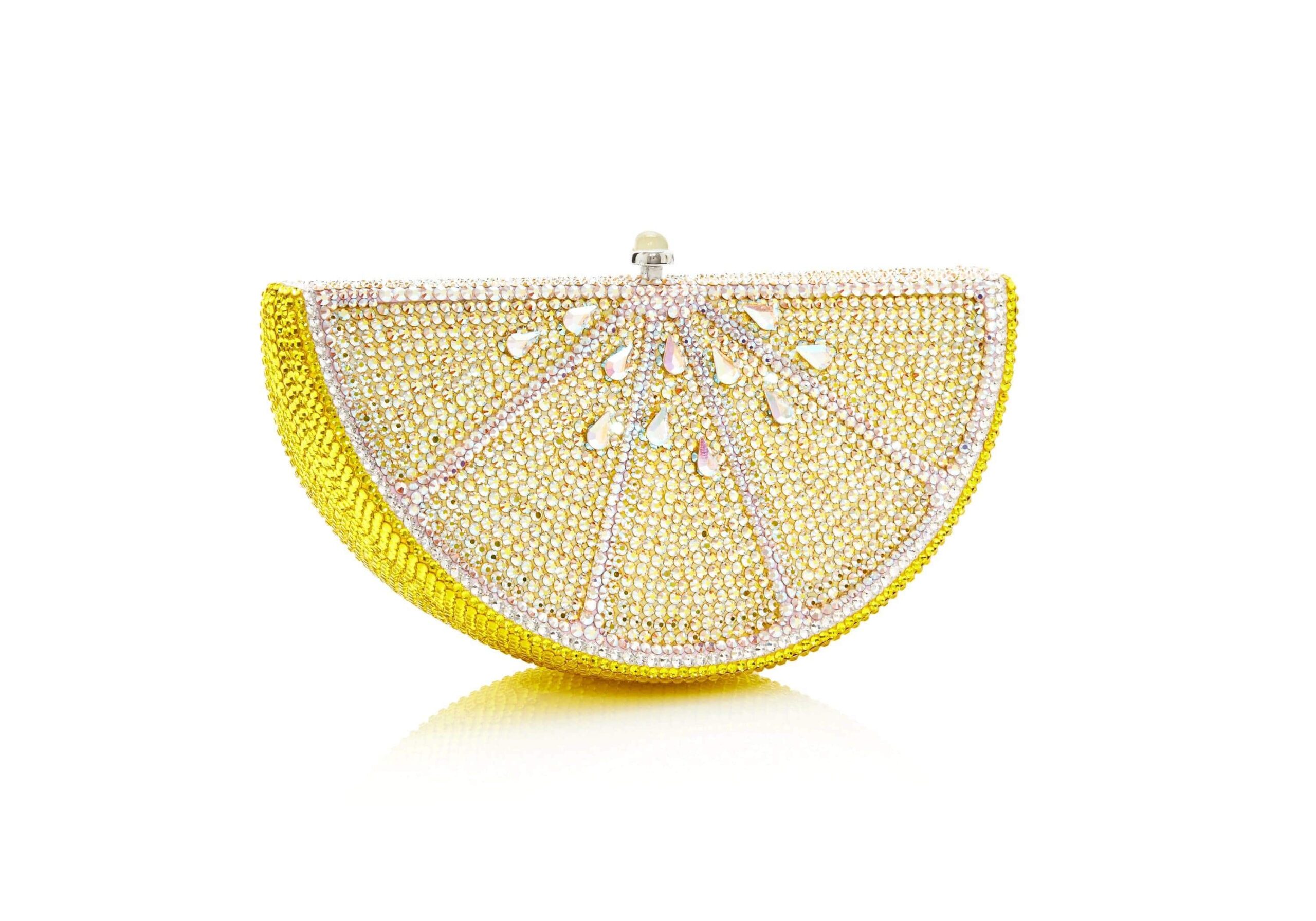Judith Leiber Lemon Slice - Judith Leiber Crystal Clutch - Luxury Evening Bag - Shop at Coveti Judith Leiber Lemon Slice - Judith Leiber Crystal Clutch - Luxury Evening Bag - Shop at Coveti