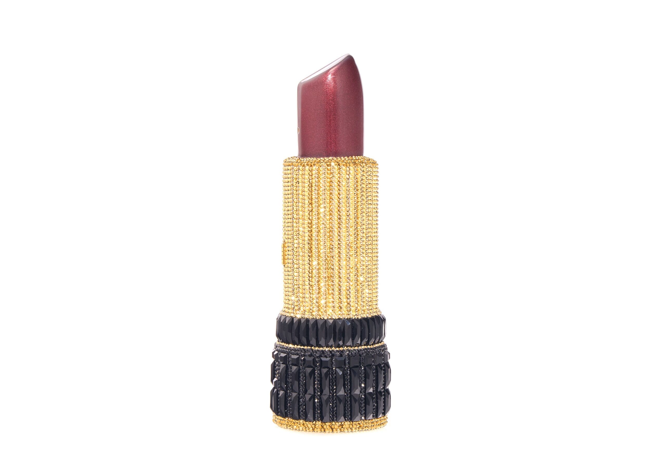 Judith Leiber Lipstick Burgundy Glitter - Judith Leiber Crystal Clutch - Luxury Evening Bag - Shop at Coveti Judith Leiber Lipstick Burgundy Glitter - Judith Leiber Crystal Clutch - Luxury Evening Bag - Shop at Coveti