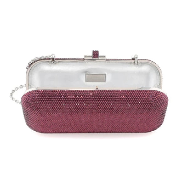 Judith Leiber Long Slide Fullbead Amethyst - Judith Leiber Crystal Clutch - Luxury Evening Bag - Shop at Coveti