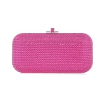 Judith Leiber Long Slide Fullbead Fuchsia - Judith Leiber Crystal Clutch - Luxury Evening Bag - Shop at Coveti