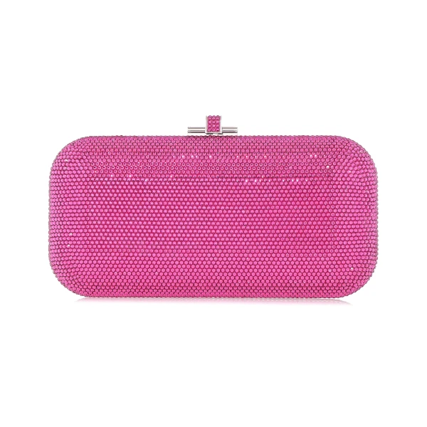 Judith Leiber Long Slide Fullbead Fuchsia
