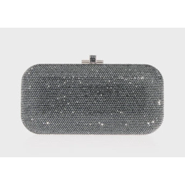 Judith Leiber Long Slide Gray - Judith Leiber Crystal Clutch - Luxury Evening Bag - Shop at Coveti
