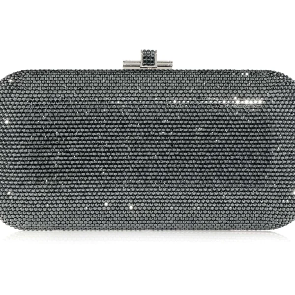 Judith Leiber Long Slide Gray - Judith Leiber Crystal Clutch - Luxury Evening Bag - Shop at Coveti
