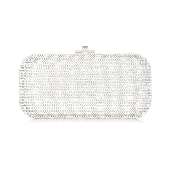 Judith Leiber Long Slide Silver