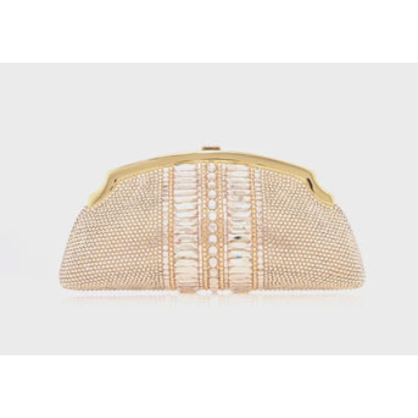 Judith Leiber Mini Venetian Gems Champagne - Judith Leiber Crystal Clutch - Luxury Evening Bag - Shop at Coveti