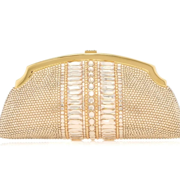 Judith Leiber Mini Venetian Gems Champagne - Judith Leiber Crystal Clutch - Luxury Evening Bag - Shop at Coveti