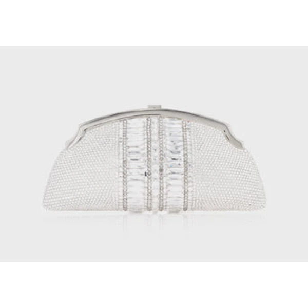 Judith Leiber Mini Venetian Gems Silver - Judith Leiber Crystal Clutch - Luxury Evening Bag - Shop at Coveti