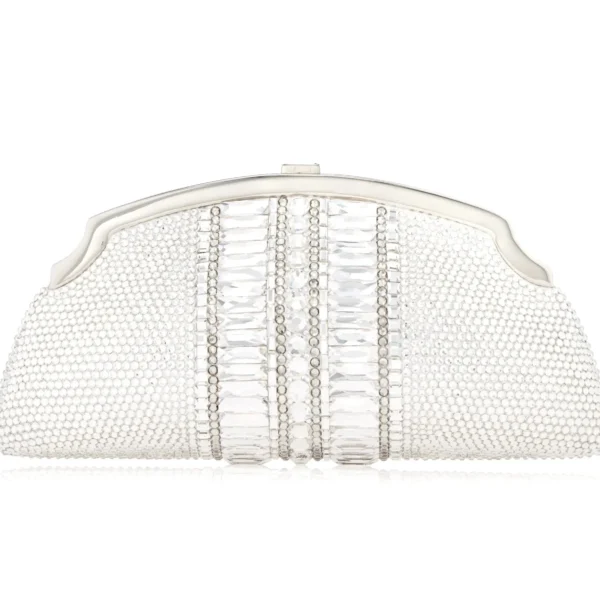 Judith Leiber Mini Venetian Gems Silver - Judith Leiber Crystal Clutch - Luxury Evening Bag - Shop at Coveti