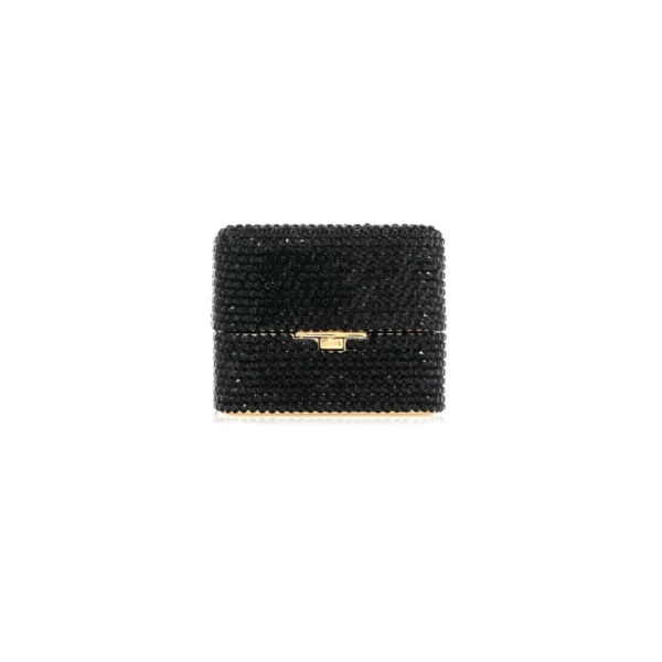 Judith Leiber Miniature Box Say Yes Black - Judith Leiber Crystal Clutch - Luxury Evening Bag - Shop at Coveti
