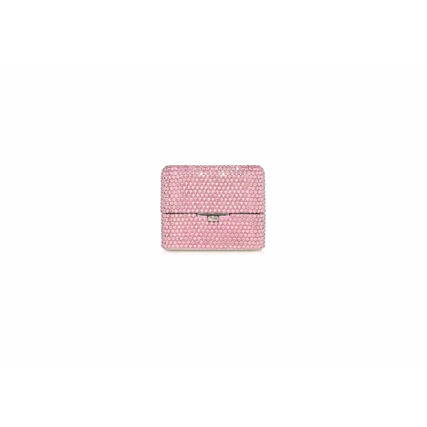 Judith Leiber Miniature Box Say Yes Pink