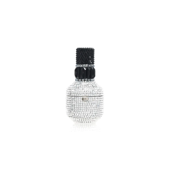 Judith Leiber Nail Polish Pillbox Chrome - Judith Leiber Crystal Clutch - Luxury Evening Bag - Shop at Coveti