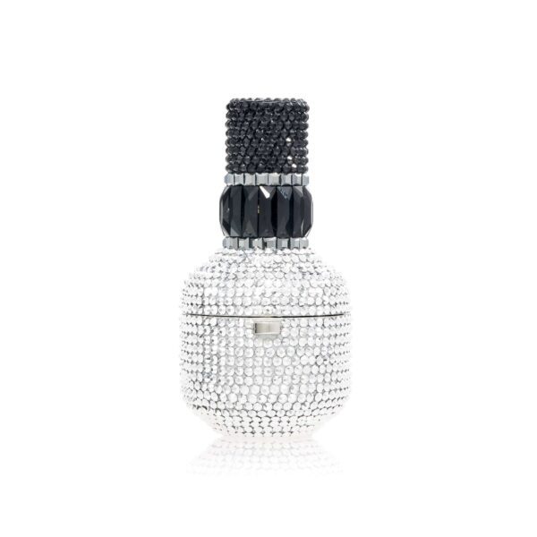 Judith Leiber Nail Polish Pillbox Chrome - Judith Leiber Crystal Clutch - Luxury Evening Bag - Shop at Coveti