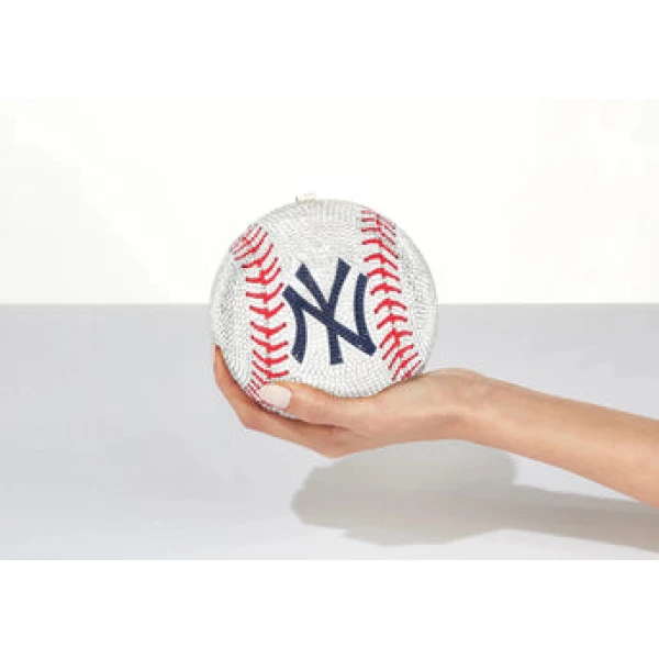 Judith Leiber New York Yankees™ Baseball Clutch - Judith Leiber Crystal Clutch - Luxury Evening Bag - Shop at Coveti