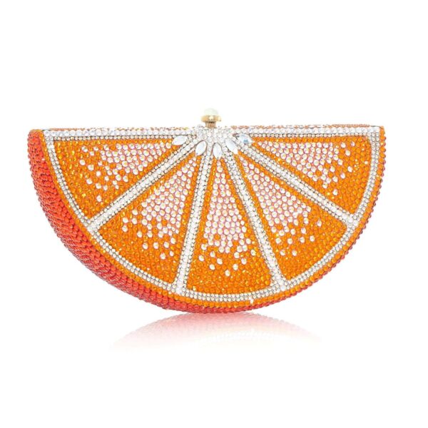 Judith Leiber Orange Slice - Judith Leiber Crystal Clutch - Luxury Evening Bag - Shop at Coveti