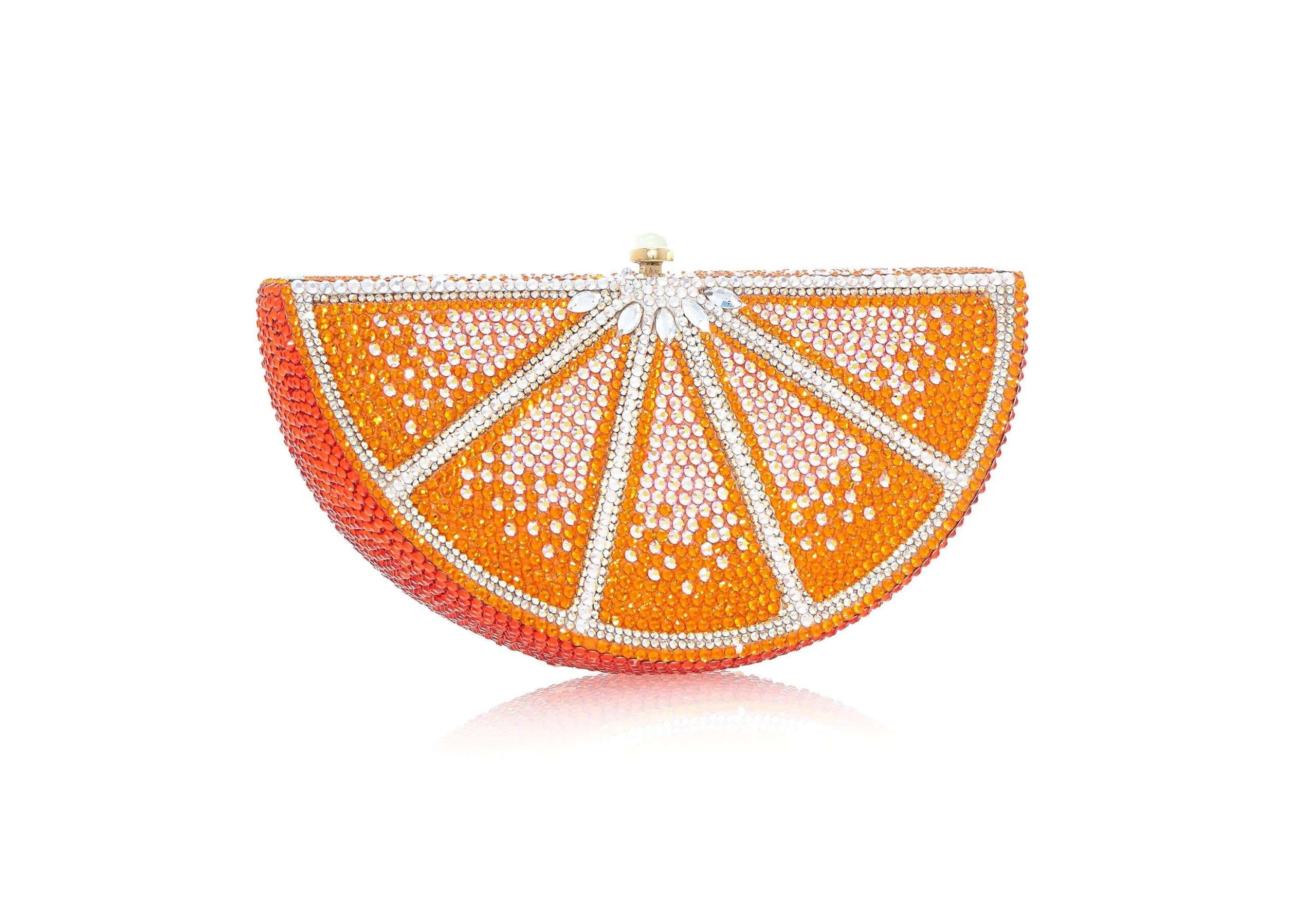 Judith Leiber Orange Slice - Judith Leiber Crystal Clutch - Luxury Evening Bag - Shop at Coveti Judith Leiber Orange Slice - Judith Leiber Crystal Clutch - Luxury Evening Bag - Shop at Coveti