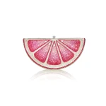 Judith Leiber Pink Lemon Slice - Judith Leiber Crystal Clutch - Luxury Evening Bag - Shop at Coveti