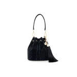 Judith Leiber Piper Bucket Black - Judith Leiber Crystal Clutch - Luxury Evening Bag - Shop at Coveti