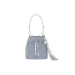 Judith Leiber Piper Sparkle Denim Sky Blue - Judith Leiber Crystal Clutch - Luxury Evening Bag - Shop at Coveti