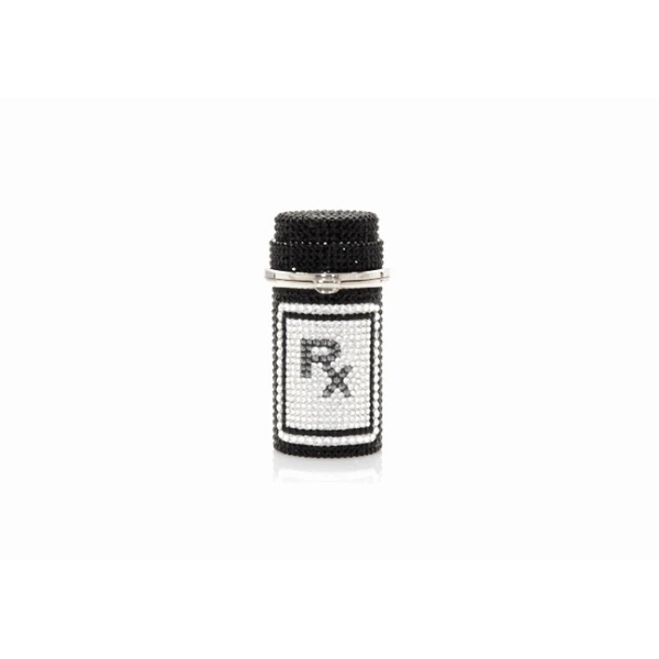 Judith Leiber Prescription Bottle Pillbox RX - Judith Leiber Crystal Clutch - Luxury Evening Bag - Shop at Coveti