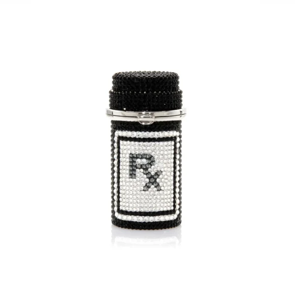 Judith Leiber Prescription Bottle Pillbox RX - Judith Leiber Crystal Clutch - Luxury Evening Bag - Shop at Coveti