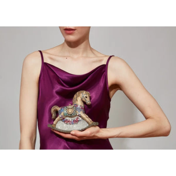 Judith Leiber Rocking Horse Penelope - Judith Leiber Crystal Clutch - Luxury Evening Bag - Shop at Coveti