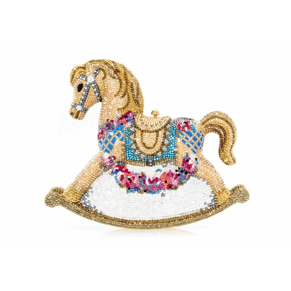 Judith Leiber Rocking Horse Penelope - Judith Leiber Crystal Clutch - Luxury Evening Bag - Shop at Coveti