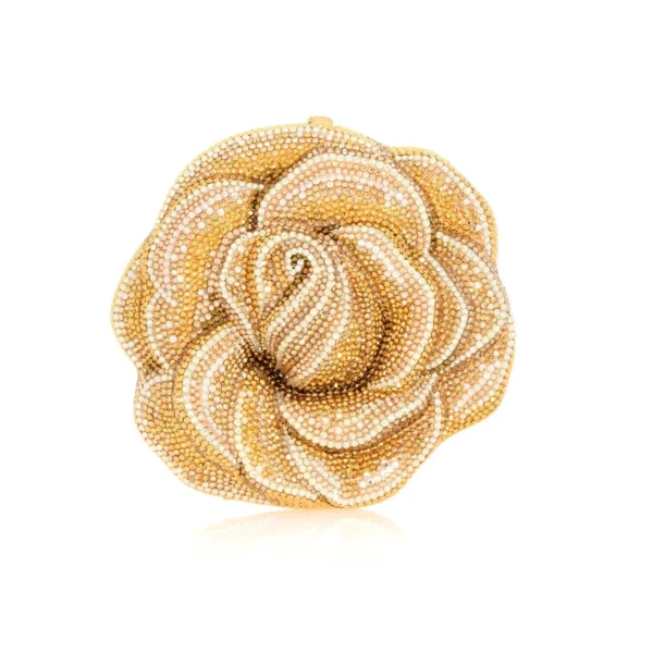 Judith Leiber Rose Golden - Judith Leiber Crystal Clutch - Luxury Evening Bag - Shop at Coveti