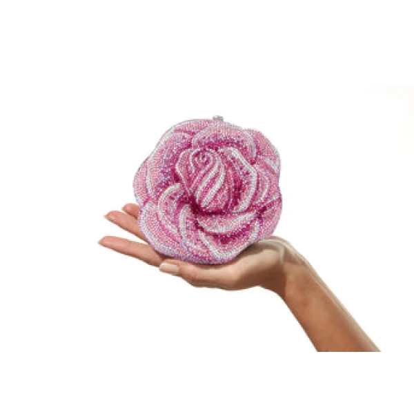 Judith Leiber Rose Romance - Judith Leiber Crystal Clutch - Luxury Evening Bag - Shop at Coveti